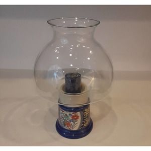 Vintage Hurricane Lamp Gailstyn-Sutton 1982 Chinoiserie Candle Timeless 10.5"